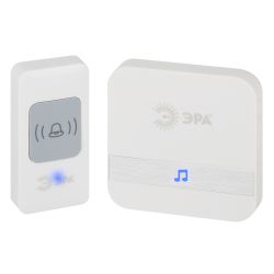 Звонок дверной ЭРА C95 беспроводной, от сети, белый, 52 мелодии | Электрозвонки беспроводные