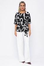 Блуза Аделаида (черная) Б13599-25М LT Collection