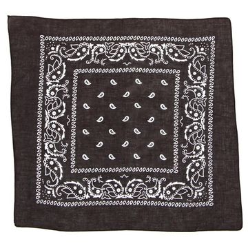 Бандана Темно-коричневая с белыми капельками