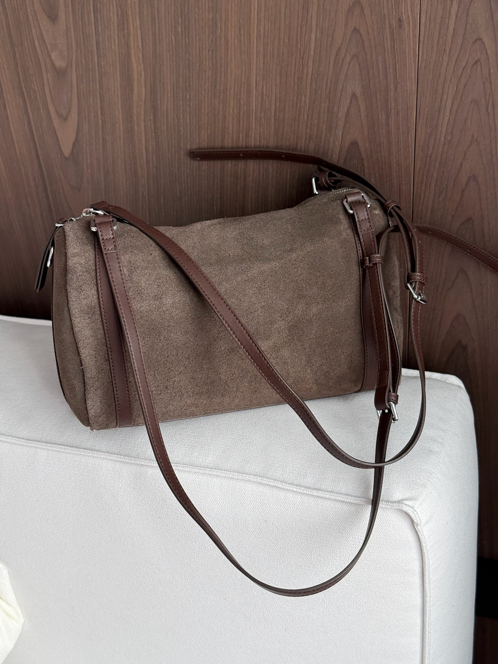 Сумка из натуральной замши