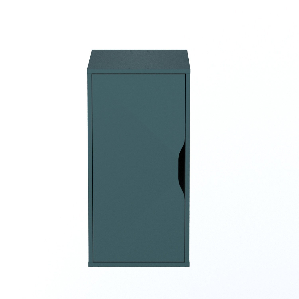 Тумба Ингар ДВ 36x71x53, серо-бирюзовый
