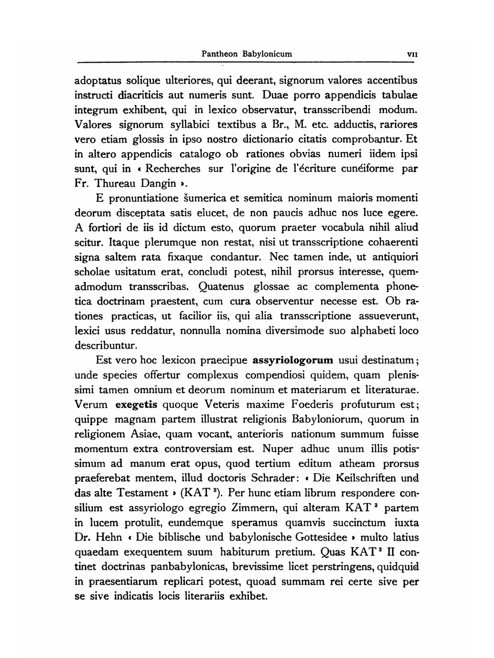 Pantheon babylonicum. Nomina deorum e textibus cuneiformibus excerpta et ordine alphabetico distributa | Antonius Deimel; Scripta Pontificii Instituti Biblici