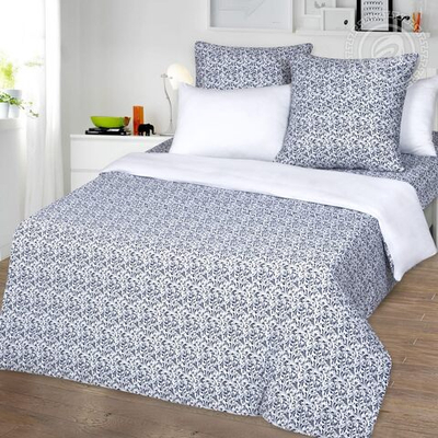 Пододеяльник трикотажный на молнии Завиток белый 263 АРТПОСТЕЛЬ 200*215