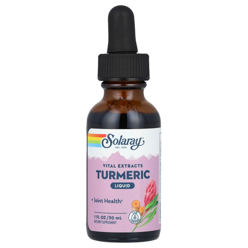 Solaray, Vital Extracts, жидкая куркума, 1000 мг, 30 мл (1 жидк. Унция)