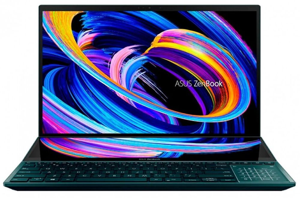 Ноутбук ASUS ZenBook Pro Duo 15 OLED UX582ZW-H2021X Intel i7-12700H/32G/1T SSD/15.6&amp;quot;4K(3840x2160) Touch/RTX 3070Ti 8G/Win11 Pro Синий,90NB0Z21-M001P0