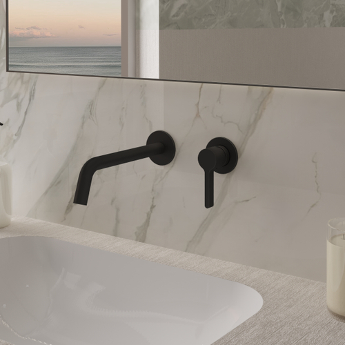 Смеситель для раковины Vincea Villa VBFW-1VL1MB встраиваемый однорычажный, черный