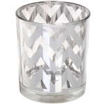 Подсвечник «Зиг-заг» 8,8*10см цвет серебро