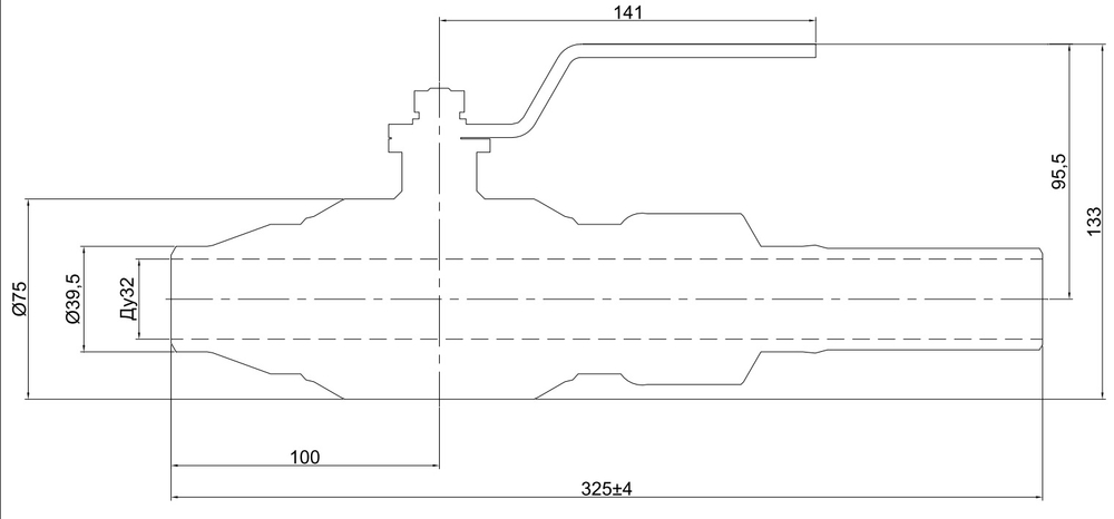 Кран шаровый д/газа ВЕКТОР-Р КШИ-32с, Ру16