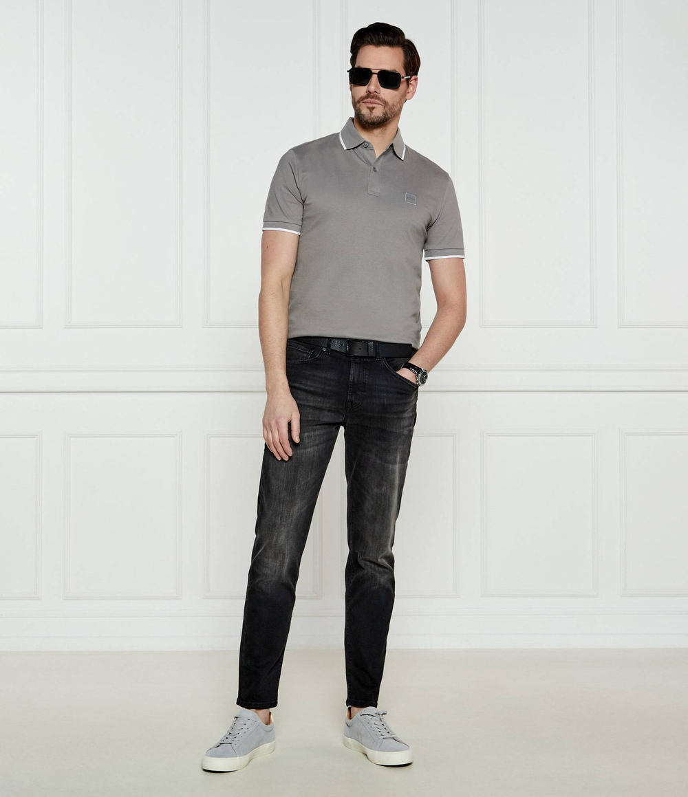 Поло Passertip BOSS ORANGE - серый(50507699)