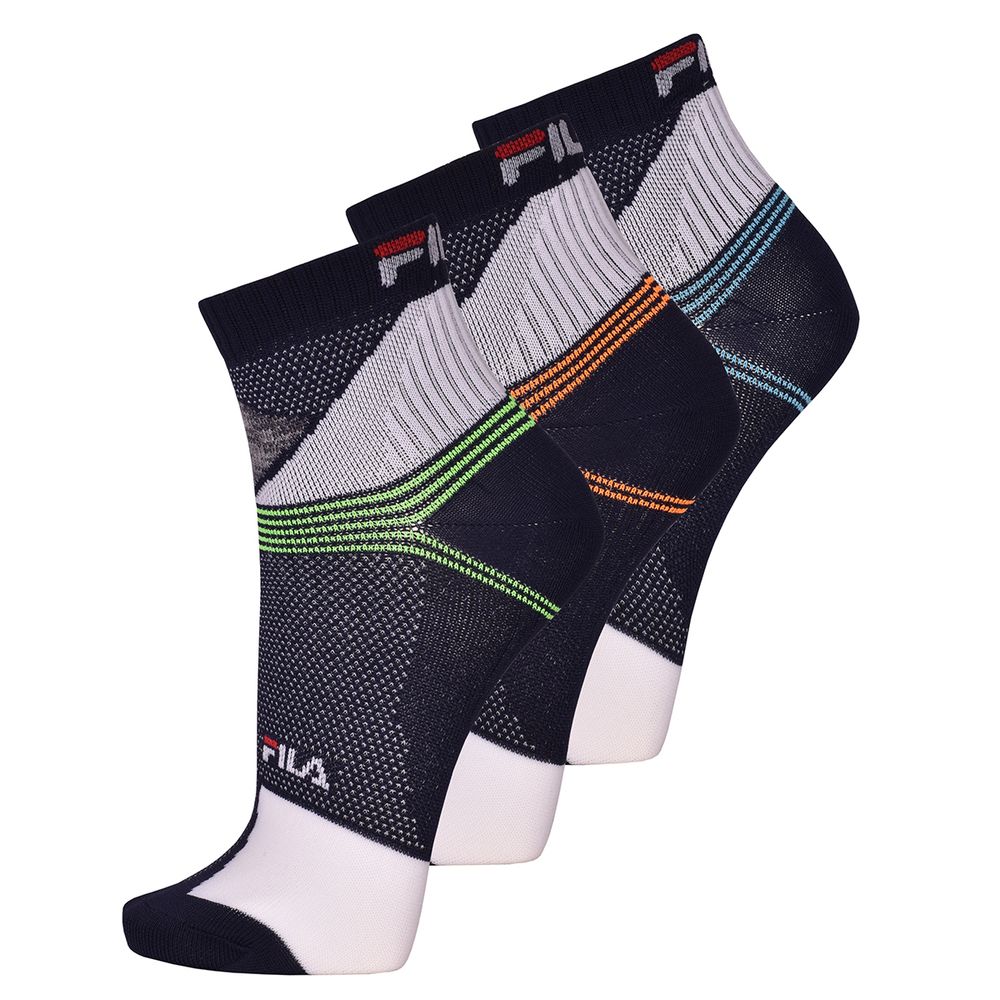 Теннисные носки Fila Quarter Multisport Socks 3P - new blue/разноцветный