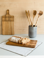 Доска разделочная DeNASTIA прямоугольная с дизайном 18x30x1,5 дерево акации коричневый