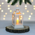 Сувенир с подсветкой «Свеча» 6*12,5 см, Белый (работает от батареек LR44*3)