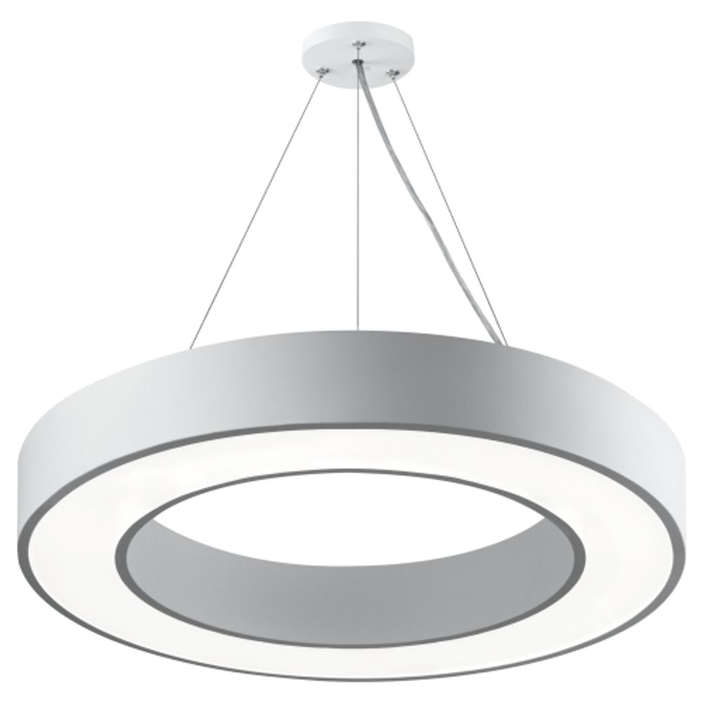 Светильник LED ЭРА Geometria SPO-133-W-40K-045 Ring 45Вт 4000K 3500Лм IP40 600*80 белый подвесной драйвер внутри | Декоративные светильники Geometria