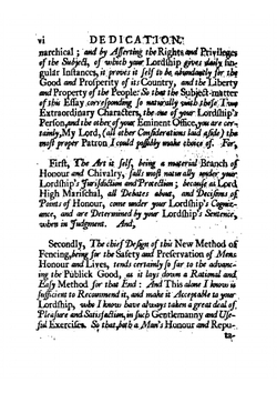 Hope's new method of fencing: or, the true and solid art of fighting with the back-sword, sheering-sword, small-sword, and sword and pistol; freed . The second edition. By Sir William Hope . | William Hope