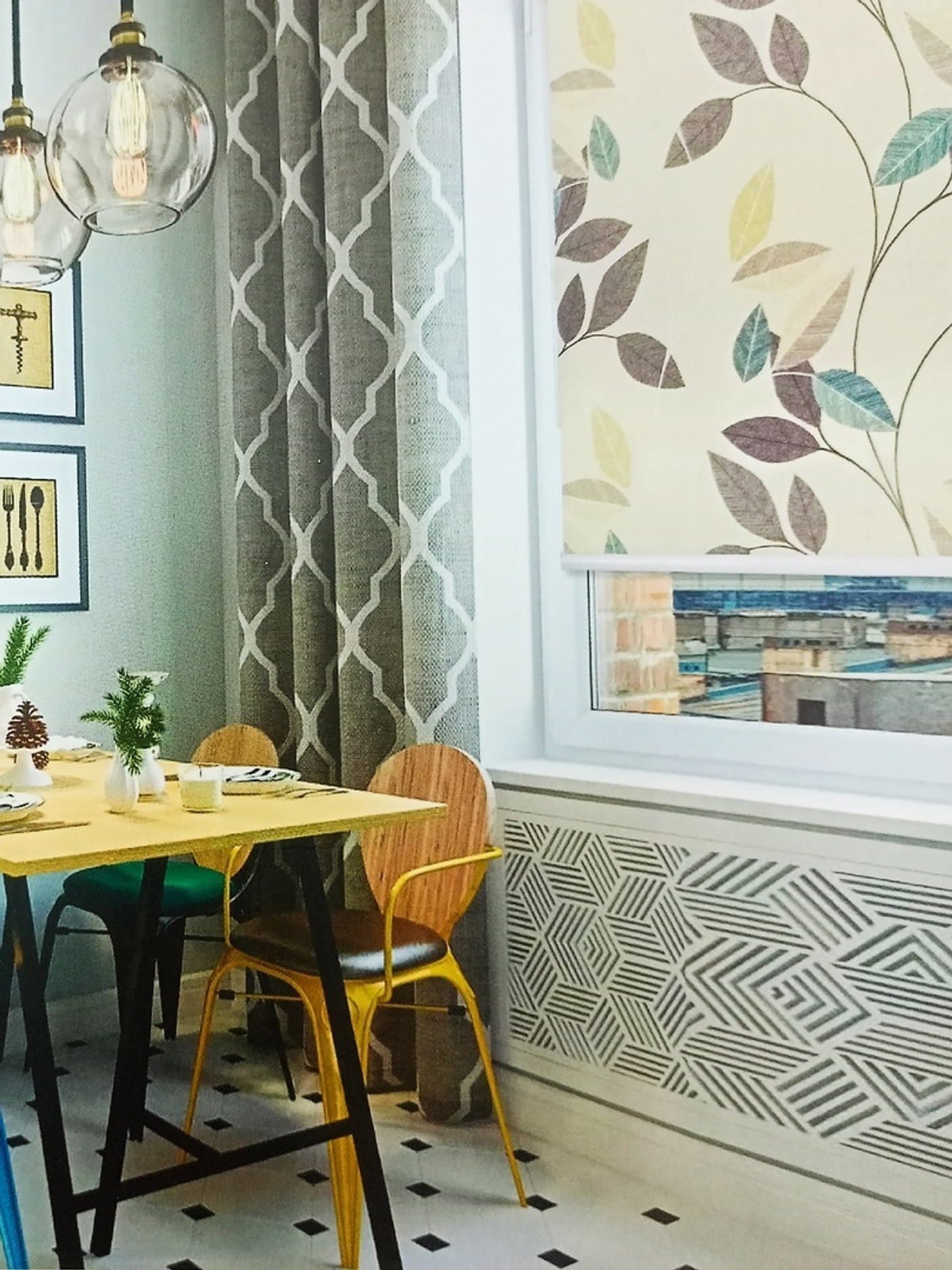 Рулонные шторы«Листопад»