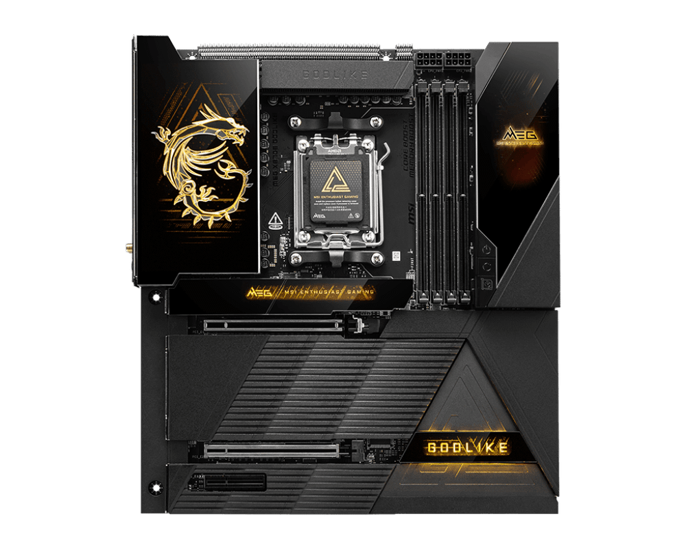 Материнская плата MSI MEG X870E GODLIKE AM5 4xDDR5 4xSATA3 RAID 7xM.2 7xType-C(2xDP) EATX