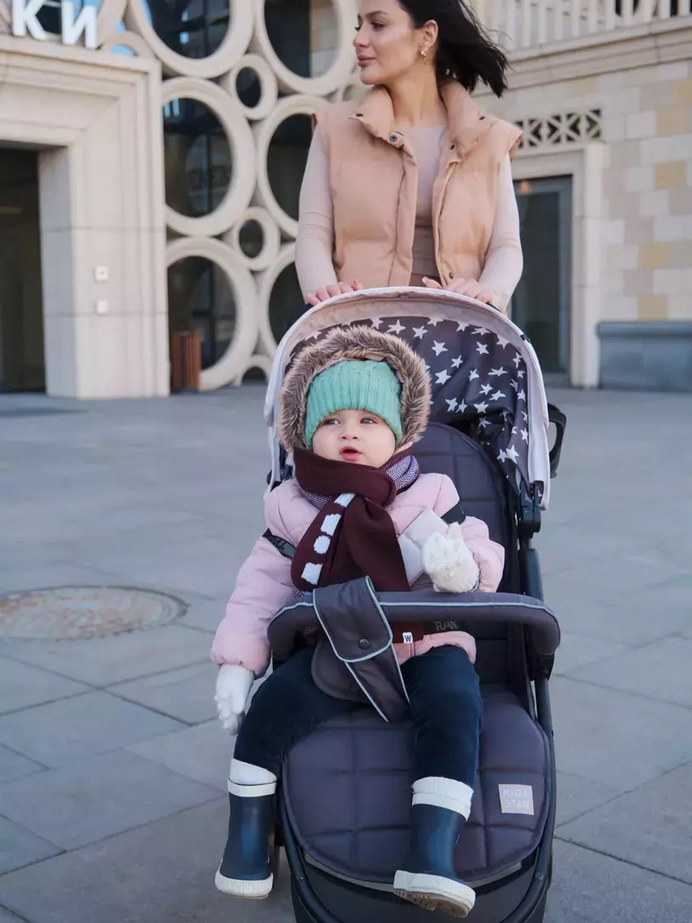 Коляска детская "KIRA STAR" RA055 Ivory Beige 2022