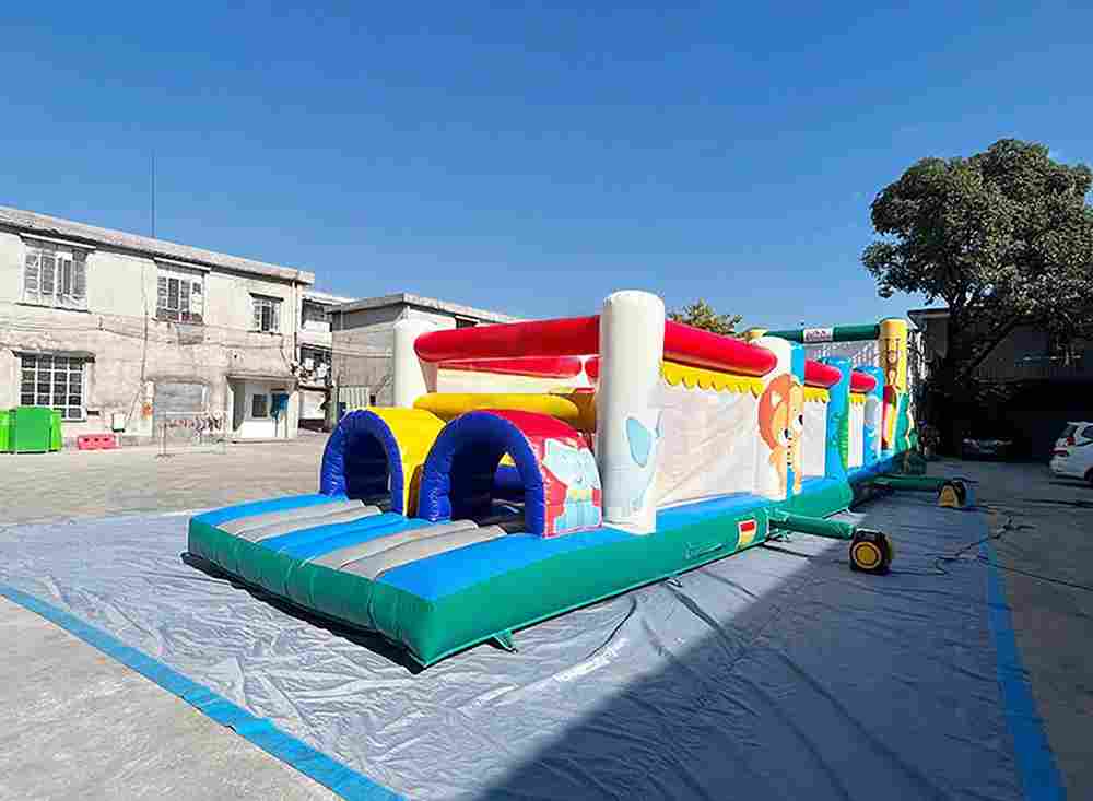 Коммерческая надувная полоса препятствий «Спорт-Актив», 12×3×4 м