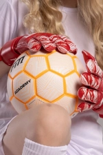 Вратарские перчатки Football Masters Invictus X Junior - красный