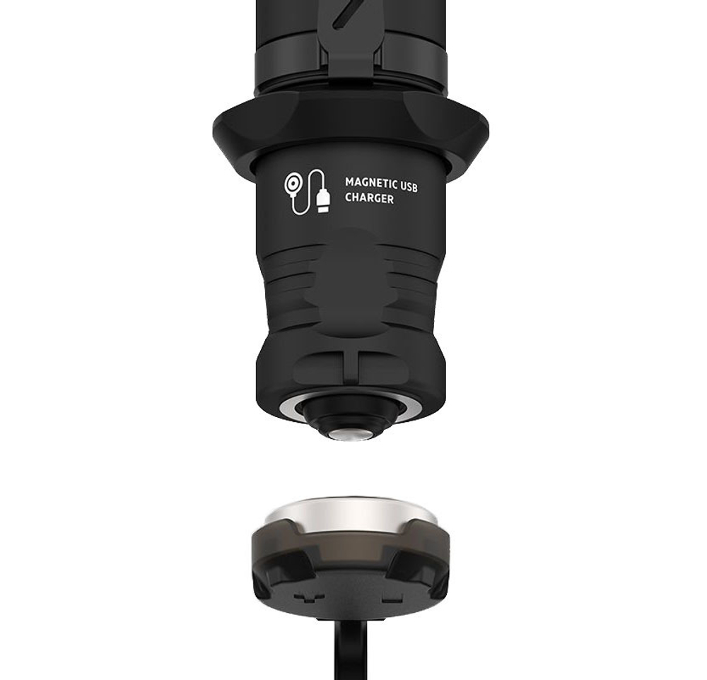 Фонарь светодиодный тактический Armytek Viking Pro Magnet USB, 2050 лм, теплый свет, аккумулятор