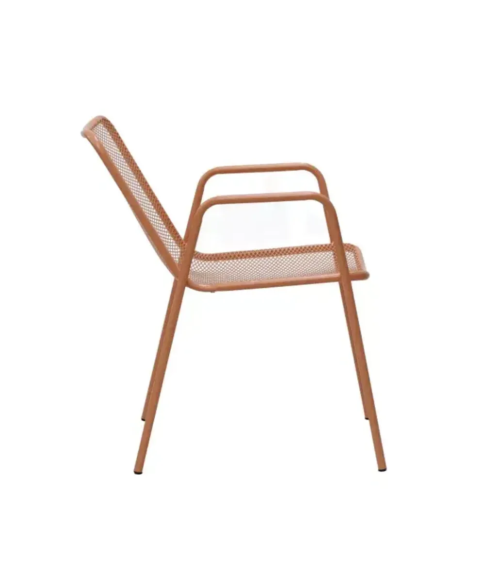 "Зевс" стул стальной, цвет темно-коралловый