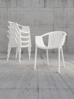 Стул пластиковый ЭСКАЛЕЙТ арт.PP0004WPб белый