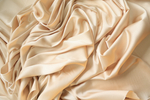 Шелк однотонный бежевый
