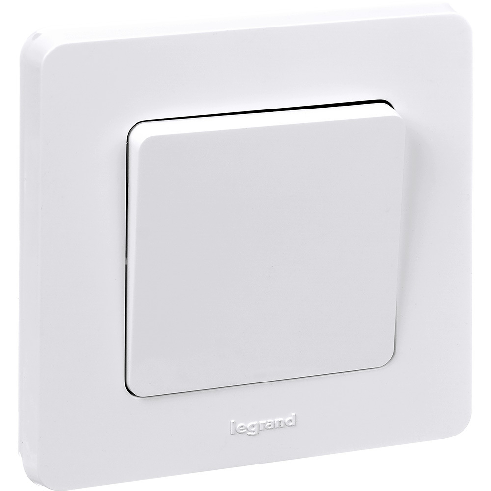 Выключатель 1-клавишный 10А 250В белый Inspiria Legrand