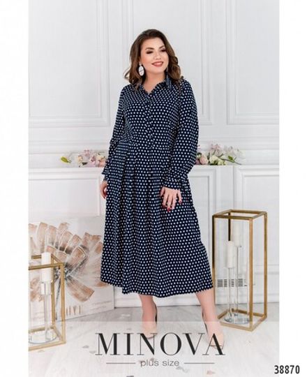 Платье 3141-В-темно-синий Minova Фото 2