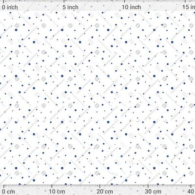 Синий горошек на белом фоне by Hanifa Store 968 DPI