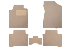 Коврики в салон для NISSAN Teana II 2008-2011, 2011-2014, седан, 5 шт. (текстиль, бежевые) KLEVER04362322112KH