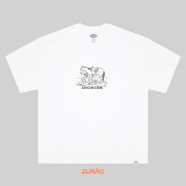 Футболка мужская Dickies Companion Center Logo артикул:DK0A4Z910WH1 - купить в магазине Дайс