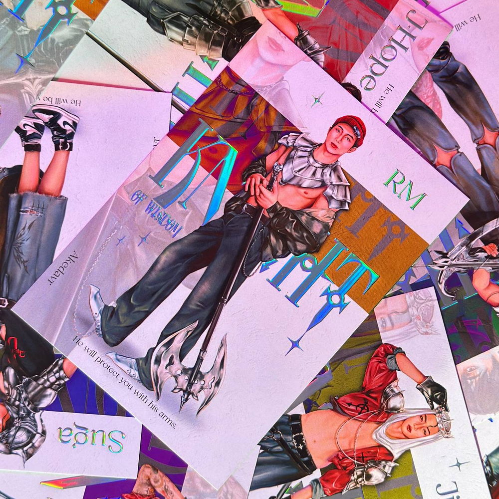 Арт принт / Akedavr / BTS / сет "Рыцари" (8 шт)