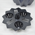 Кашпо Геометрия 3л, антрацит