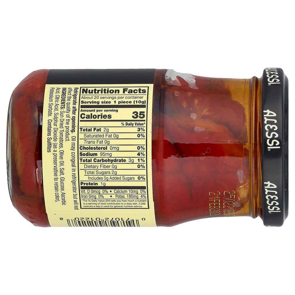 Alessi, Высушенные на солнце томаты премиального качества в оливковом масле первого отжима, 205 мл (7 жидк. унц.)