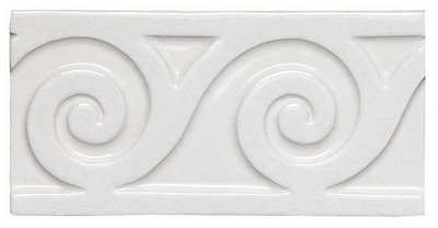 Бордюры ADEX MODERNISTA Relieve Mar C/C Blanco