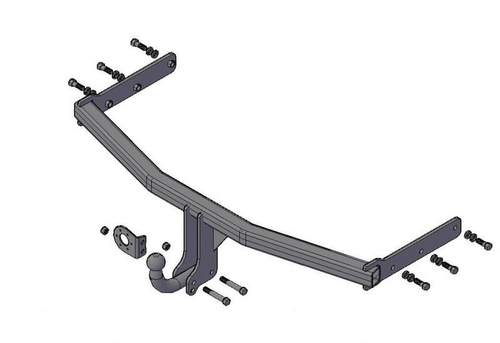 Фаркоп Great Wall Hover H3 (CC 6460KM27) 2009-2013, Great Wall Hover H5 (CC 6461KM29) 2010-2016, Haval H5 2020-2021, условно-съемный,(без электрики) Трейлер.8120