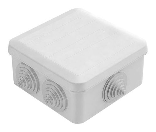 Коробка распределительная 100х100х50 6 вводов IP55 с защелк. крышкой