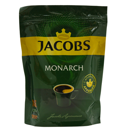 Кофе растворимый Jacobs Monarch, 220 г пакет (Якобс)