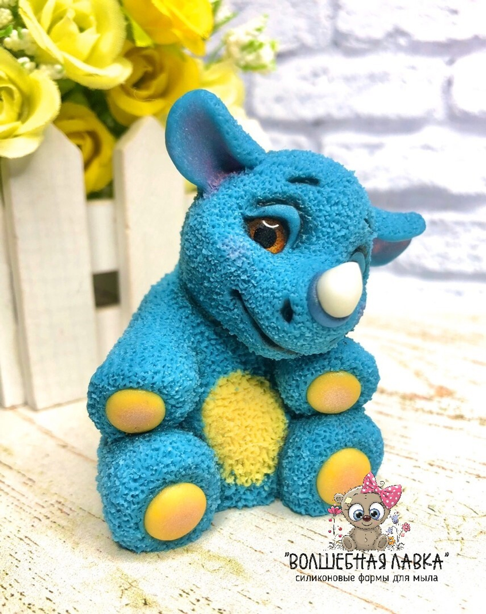 Силиконовая форма Носорог