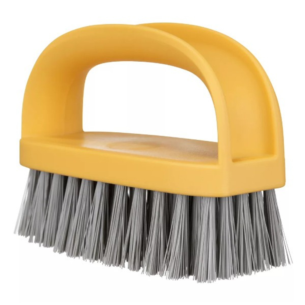 Щетка с ручкой (желтый)