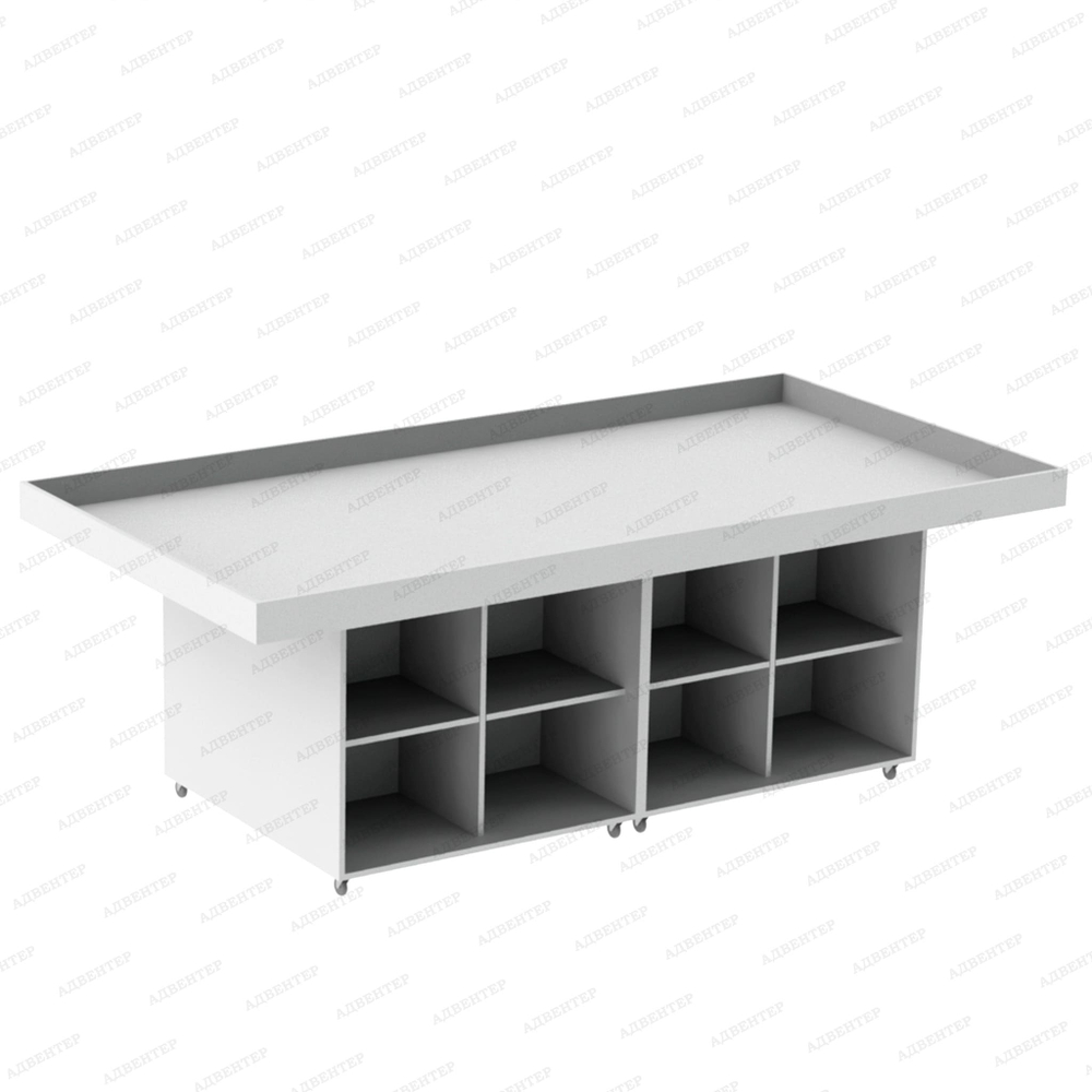 Стол для соревнований и занятий по робототехнике на колёсах с открытыми ячейками СТАНДАРТ