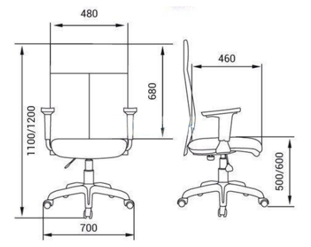 Кресло для руководителя МАЙК RSJ ХРОМ
