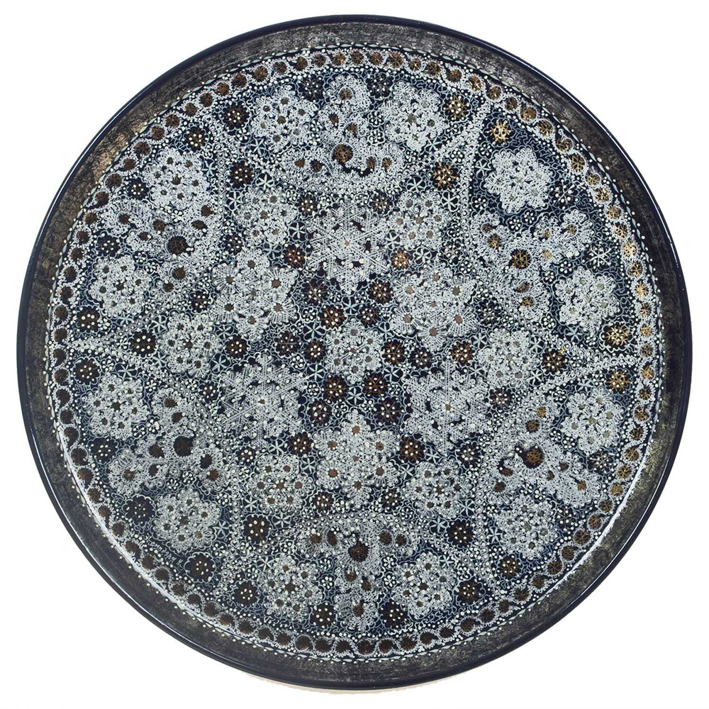 Unique zhostovo metal tray 33M-10