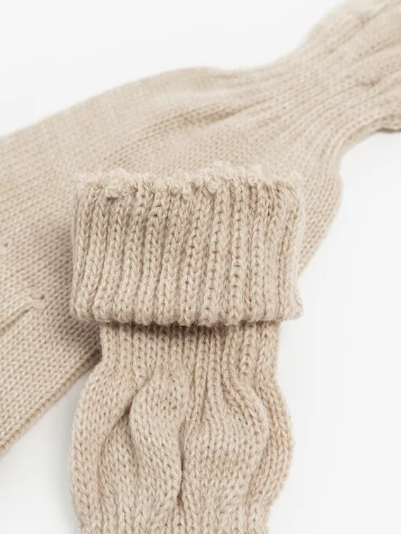 Перчатки женские, цвет бежевый, размер 18