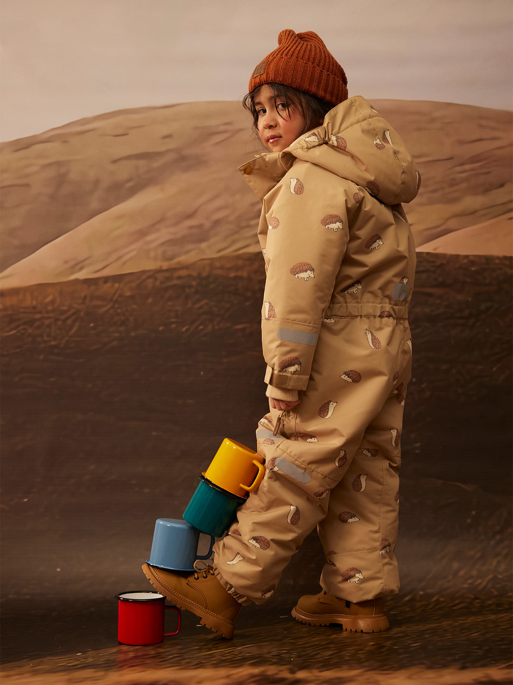 ПРЕДЗАКАЗ Комбинезон демисезонный Mjölk Hedgehogs, утеплитель 150гр/м2