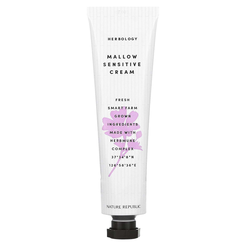 Nature Republic, Herbology, Mallow Sensitive Cream, 70 мл (2,36 жидк. унц.)
