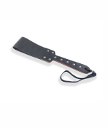 Паддл мягкий из натуральной кожи и дерева черный 34 см