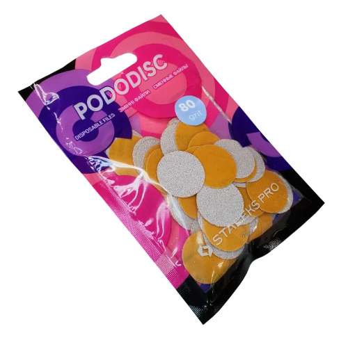 Сменные файлы для педикюрного диска M 80 грит STALEKS PRO, 50 шт