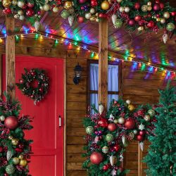 ULD-S1000-120-SWK MULTI IP67 Гирлянда светодиодная со статическим свечением. 10м. Соединяемая.120 светодиодов. Разноцветный свет. Провод белый. ТМ Uniel